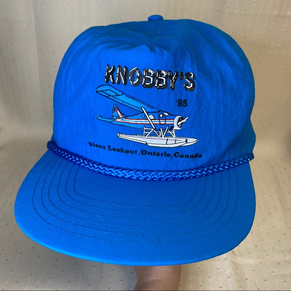 VTG Knobby ‘95 blue trucker style SnapBack hat.